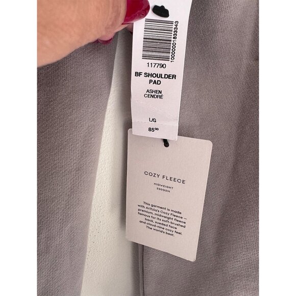 Aritzia Sweatfleece Boyfriend Shoulder Pad Sweatshirt - Gray - Picture 4 of 5